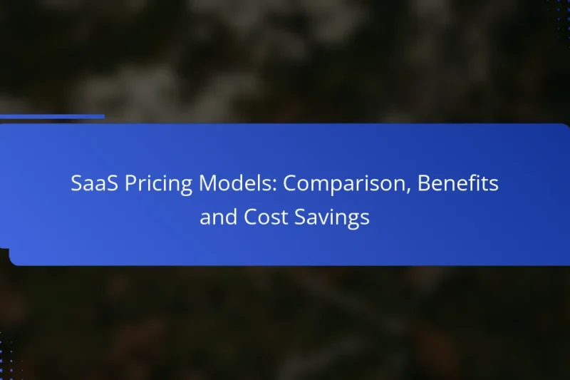 SaaS Pricing Models: Comparison, Benefits and Cost Savings