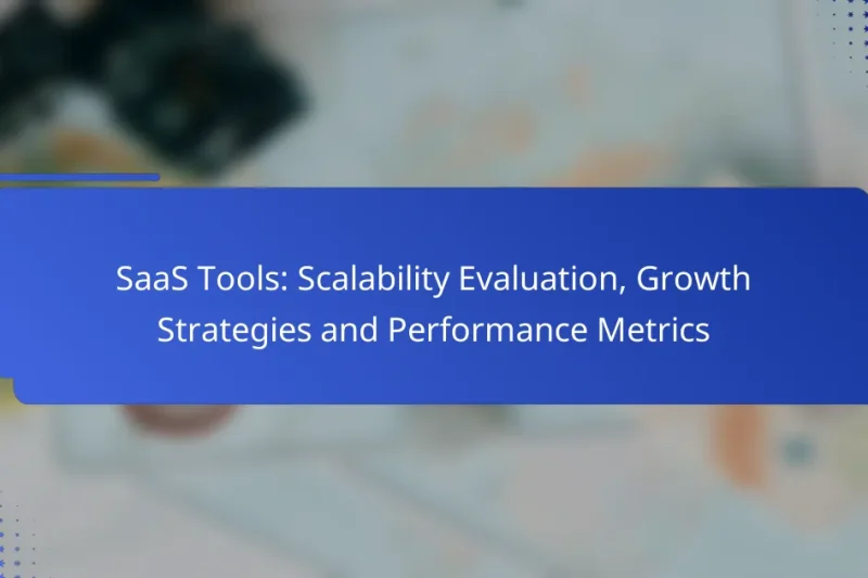 SaaS Tools: Scalability Evaluation, Growth Strategies and Performance Metrics